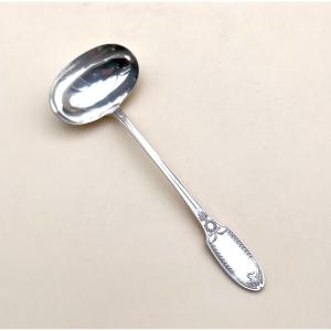 Puiforcat - Sauce Ladle In Solid Silver Minerve Empire Model
