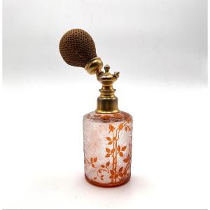 Baccarat - Antique Acid-etched Crystal Perfume Spray Bottle, Eglantier Model