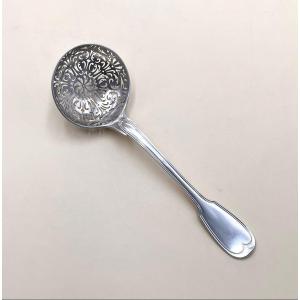 Solid Silver Sprinkling Spoon, Marked With The