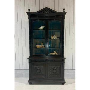 Blackened Wood Bookcase 