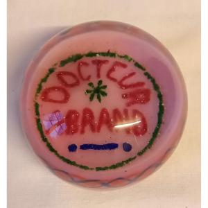 Sulphide Paperweight Patronymic Doctor Abrand. First Half Of The 20th Century