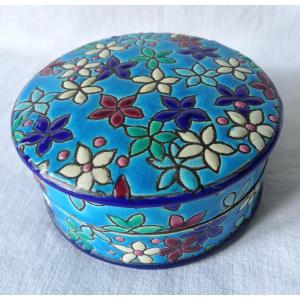 Longwy Longwy Earthenware Box Early 20th Century Before 1914