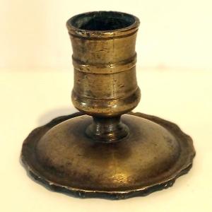 Travel Or Backgammon Candlestick. 18th Century