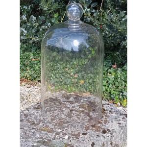 Blown Glass Laboratory Bell Jar. Circa 1900. Height 44 Cm.