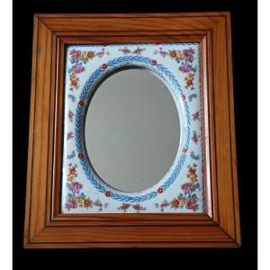 Old Paris. Polychrome Porcelain And Pichepin Mirror.