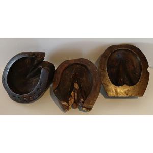 3 Horseshoes, Orthopedic. Farrier Work.