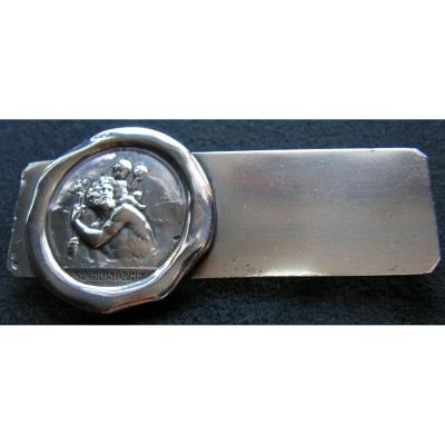 Paid Dashboard, Saint Christopher Sterling Silver, Edmond Henri Becker