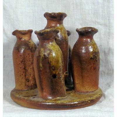 Louis Cagnat Flowerpot. Grés De Puisaye.