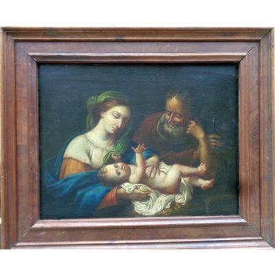 Beginning Of The XVIIIth Century. Hsp. Mary, Joseph And The Child