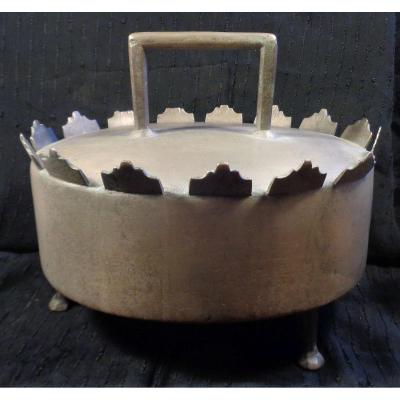 Bronze Daubière Or Pheasant-hat From The 17th / 18th Century.