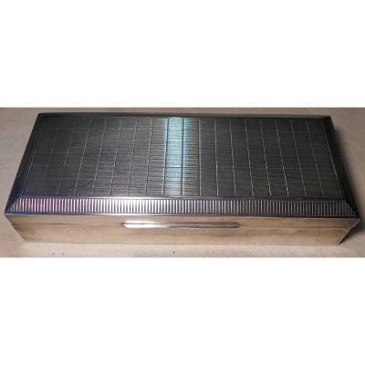 Cigarette Box, Desktop, In Solid Silver.