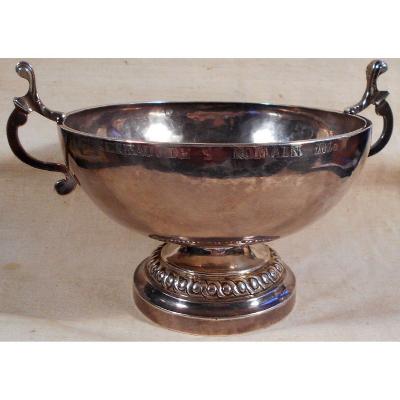 Burgundy Wedding Cup, In Solid Silver. Jeanne Bouzereau From St Romain. 1840.