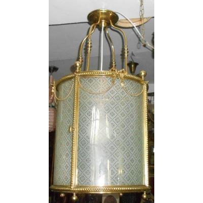 "very Important Bronze Lantern, Known As A Louis XVI Style" Vestibule Lantern ".
