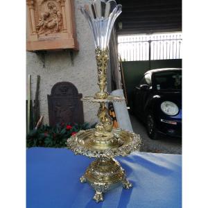 Napoleon3 Crystal Table Centerpiece 19 Th Century