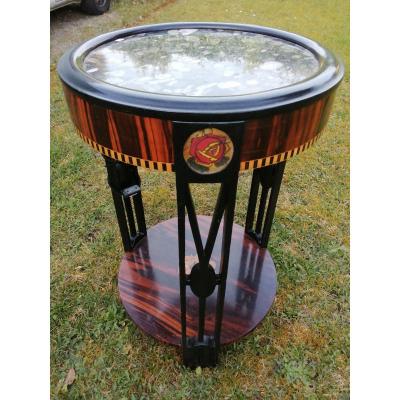 Guéridon Art Déco éclairant 