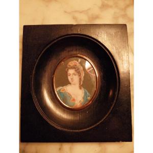 Miniature Sur Ivoirine époque Louis Philippe 19 ème Siècle 