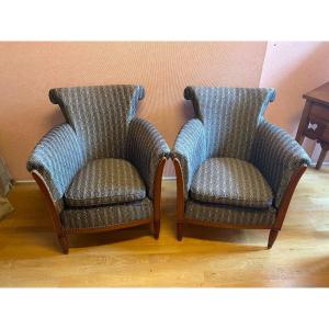 Pair Of Art Deco Bergeres