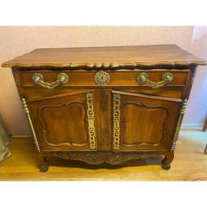 Louis XV Period Buffet In Walnut From The Gard Region.
