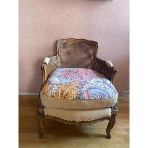 Regency Style Shepherdess In Beech With Duck Feather Cushion.