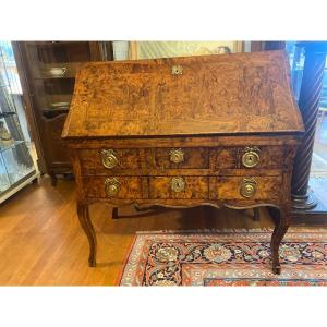 Louis XV Secretary In Ash Burl