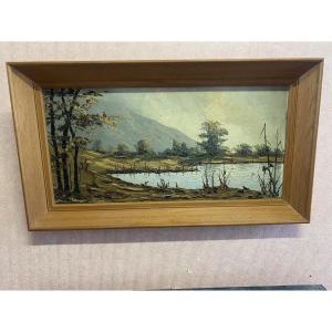 Oil On Cardboard By Paul Gobert (1891-1963)