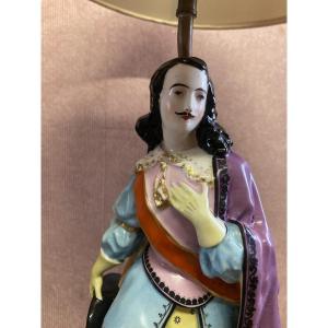 Pair Of Figures In 18th Century Costume, Forming Lamps.