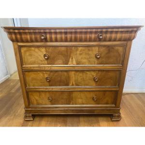 Louis Philippe Chest Of Drawers In Cherry Wood