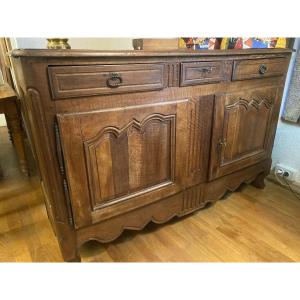 Rustic Walnut Sideboard, Mid-19th Century.