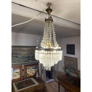 Glass Balloon Chandelier. 70 Cm X 30 Cm Diameter. Perfect Condition.