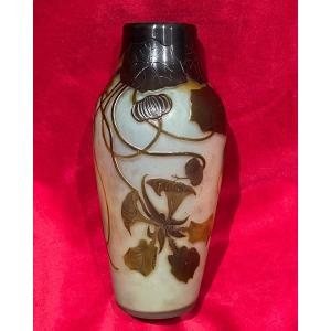 Paul Nicolas Silver Glass Paste Vase