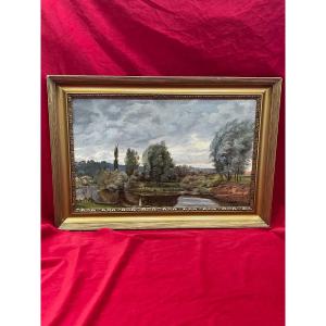 Oil Painting Le Bas Meudon Landscape