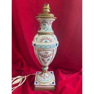 19th Century Sevres Porcelain Lamp
