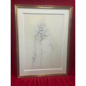 Pastel Pencil Painting Portrait Jean Scherbeck