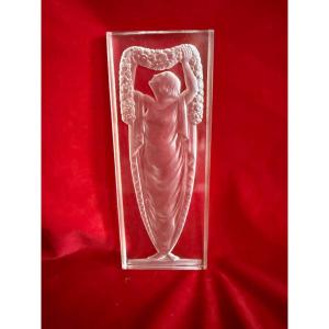 Vincent Hettier Art Deco Glass Plate 1930