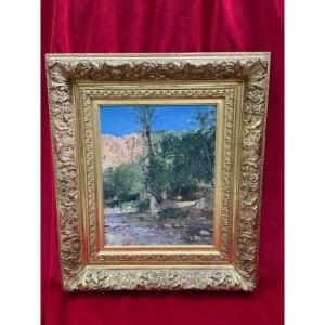Painting Oil On Canvas Orientalist Maurice Bompard