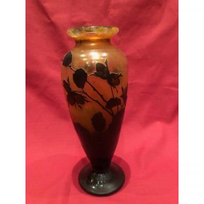 Glass Paste Vase Attributed Daum Nancy