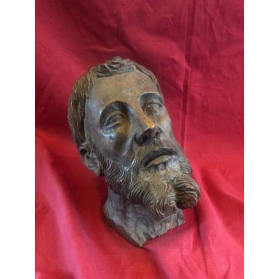 Scupture Head Of Christ XIX Eme