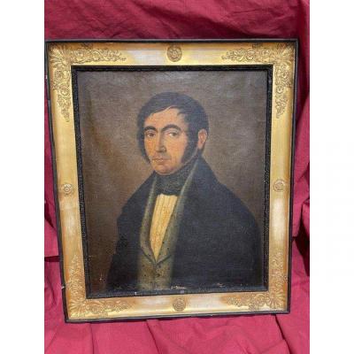 Table Portrait Oil On Canvas Empire