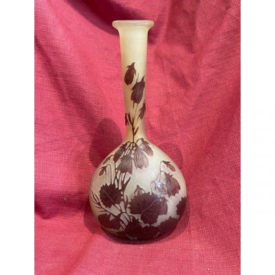Vase Emile Gallé Art Nouveau School Of Nancy