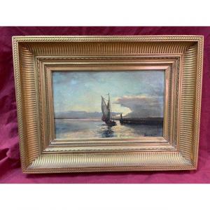 Marine Table XIX Oil On Panel