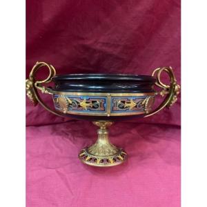 Bacchus Cup Enamel And Gilt Bronze Louis Constant Sevin (1821-1888) Ferdinand Barbedienne