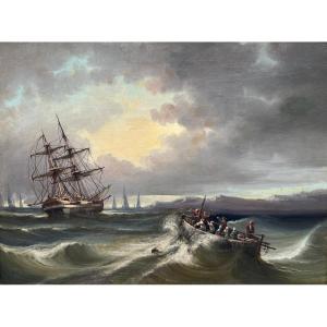 Félix Ernest Roy - Marine Scene