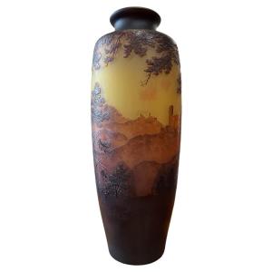 Art Nouveau Paul Nicolas d'Argental Vase Château d'Andlau