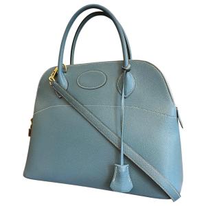 Hermès Bolide 31 Bag Blue Denim