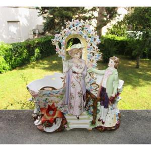 Very Beautiful German Porcelain Group, Late 19th Or Early 20th Century, In Perfect Condition