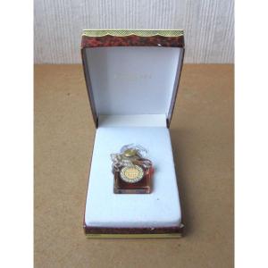 Antique Miniature Full Perfume Bottle, l'Heure Bleue By Guerlain With Its Original Box.