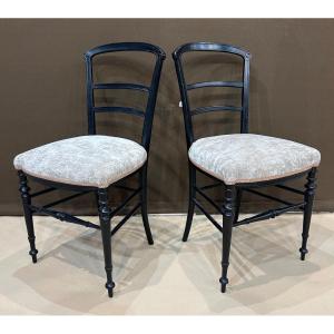 Pair Of Demoiselle Chairs - Napoleon III Period