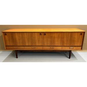 Scandinavian Teak Sideboard - 1960s - Simat Label 