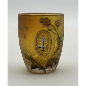 Miniature Goblet Vase With The Cross Of Lorraine – Daum Nancy