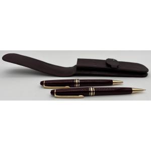 Mont-blanc Mechanical Pencil And Ballpoint Pen Set